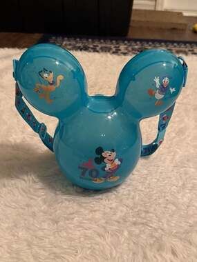 Disneyland 70th Anniversary Mickey Mouse Balloon Light-Up Popcorn Bucket
